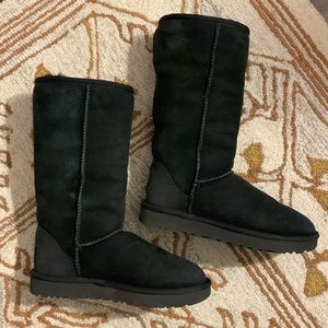 🖤 UGG Black Classic Tall Sheepskin Boots